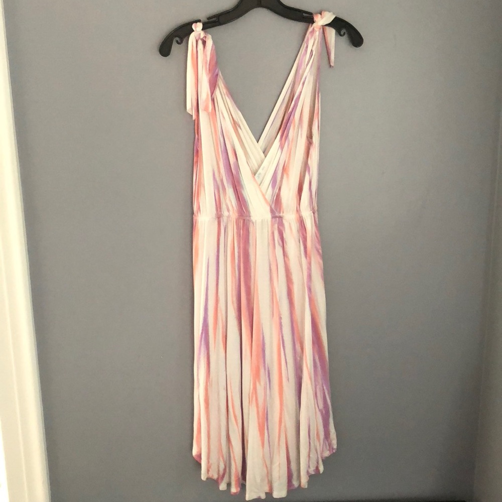 Green Dragon tie dye summer dress